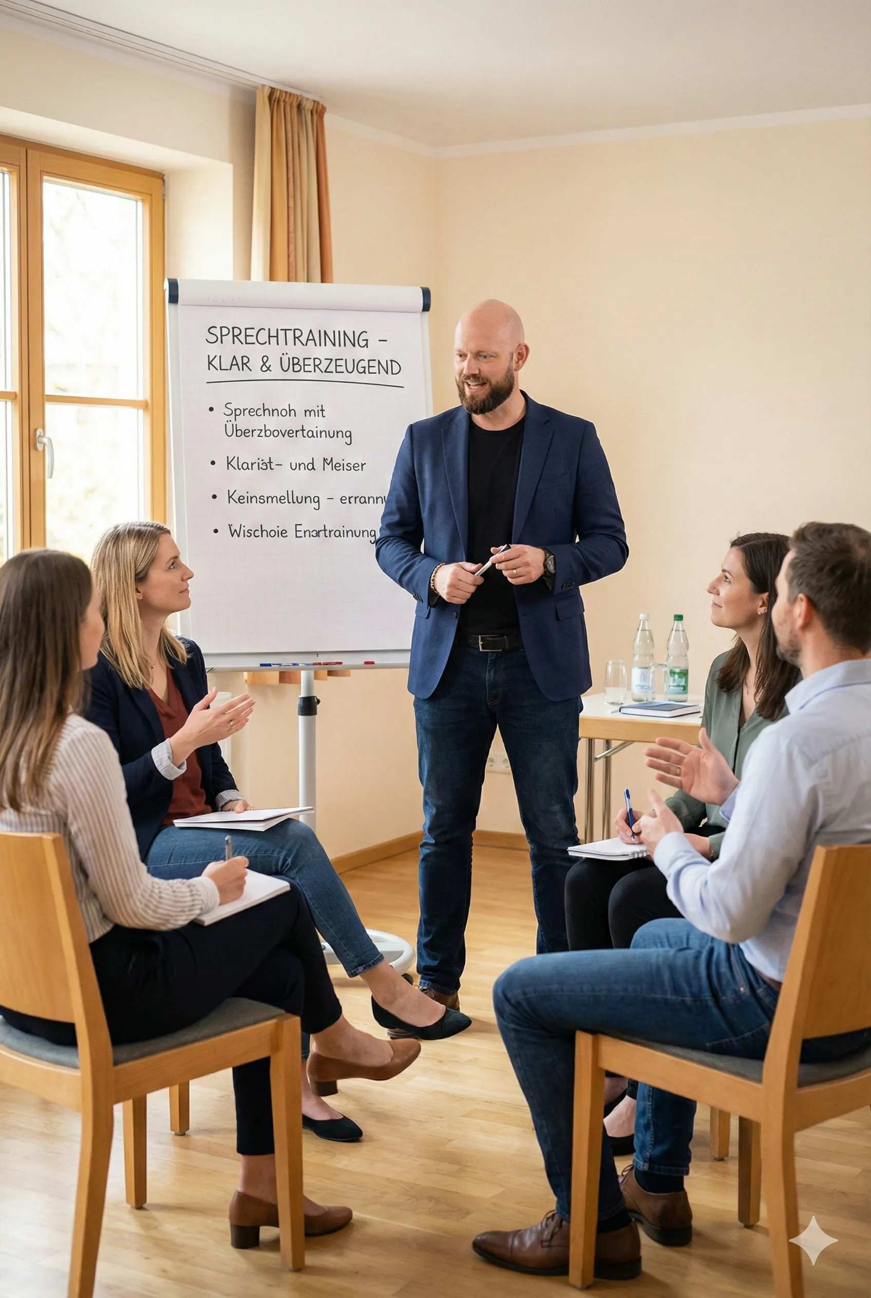 Gruppenseminar mit Flipchart